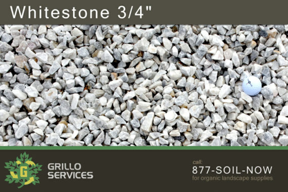 White Stone 3/4" White Gravel 3/4"